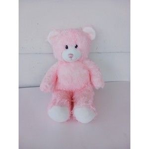 Build A Bear Workshop 14"  Pink Teddy Bear - Pink Nose - White Ears/Feet.